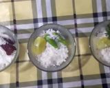 A picture of step 1 of Tri colour coconut chutney.
