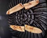 Dinner for 2 date night Grilled steak, wt (grilled banana)stuffed spinach mushrooms and fries recipe step 6 photo
