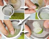 A picture of step 12 of Rice flour cake of Matcha & white chocolate.