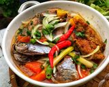 Hình bước làm 3 của món Bún Cá Ngừ Chả Cá Eat Clean