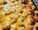 Foto langkah ke 4 dari resep French Fries Pizza.