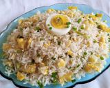 A picture of step 5 of Eggs Fried Rice.