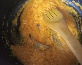 A picture of step 2 of Paneer tikka with gravy.