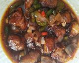 A picture of step 6 of Chilli chicken.