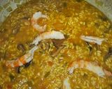Foto del paso 8 de la receta: Arroz meloso de pulpitos, gambas langostineras y rovellones