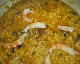 Foto del paso 8 de la receta: Arroz meloso de pulpitos, gambas langostineras y rovellones
