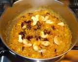 A picture of step 4 of Seeraga samba kesari bath.