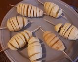 A picture of step 3 of Tornado potatoes #potatocontest.