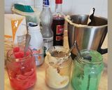 Foto del passaggio 2 della ricetta Crema tricolore.    Buon 25 Aprile!