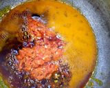 A picture of step 2 of Fried Egusi soup.