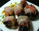 Foto del paso 8 de la receta: Ciruelas envueltas en panceta rellenas