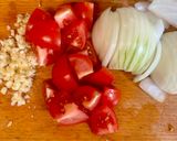 A picture of step 1 of Trout fillet baked with tomatoes.