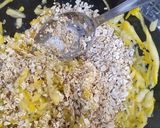 A picture of step 3 of Zucchini carrot patties-vegan style.