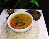 A picture of step 7 of Dhabba Style Moong Masoor Tarka Daal With White Rice 🍚😋.