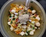 A picture of step 3 of Natkhat Sev bhelpuri.