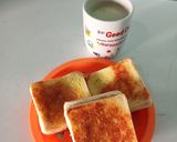 Foto langkah ke 4 dari resep Roti bakar isi coklat.