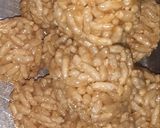 A picture of step 5 of Mamra chikki.