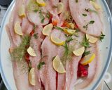 Une image de l'étape 9 de Filets d'églefin aux poivrons bicolores, ail, citron et herbes du jardin.