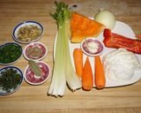 A picture of step 1 of Braised spareribs with lentils and vegetables.