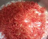 A picture of step 3 of Gajar ka halwa.