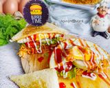 Foto langkah ke 6 dari resep Sandwich Mie Goreng.