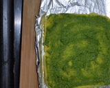 A picture of step 7 of Leave dhokla shushi roll.