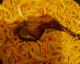 Stir fry onion pasta (spaghetti)matakin girki4 hoto