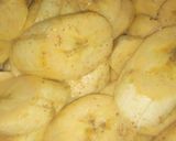 A picture of step 1 of Maggi fried plantain.