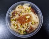 A picture of step 5 of Gulab jamun Trifle.