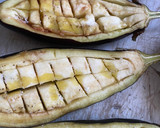Foto del paso 1 de la receta: Berenjena rellenas muy fácil y rápido
