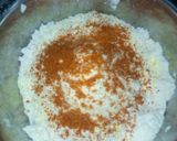 A picture of step 2 of Milky spicy pancake.