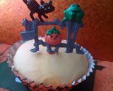 A picture of step 8 of Vickys Halloween Cake Picks/Toppers, Decorating Ideas.