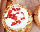 Une image de l'étape 13 de Choux crème pâtissière mascarpone et fruits rouges fraises 🍓.