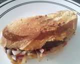 Foto del paso 10 de la receta: 😜😛Vegetales Asados entre dos panes... 🍞🍆🥒🌰🧀🥪