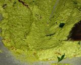 A picture of step 3 of Moog dal green chutney.