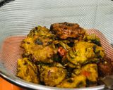 A picture of step 6 of MANGODE- Moong Dal Pakoras: Tea Time Snacks.