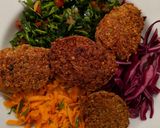 A picture of step 3 of Crispy Falafel.