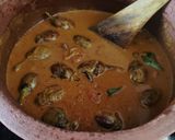 A picture of step 6 of Spicy baby brinjal curry.
