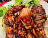 Hình bước làm 3 của món Gà roti ướp mustard