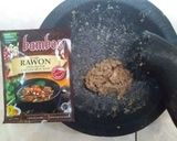 Foto langkah ke 5 dari resep 35. Rawon Bamboe Oplosan.