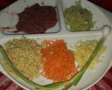Foto langkah ke 2 dari resep Mpasi 4⭐ 9M+ Nasi tim kuah sayur 🍚🐥🥕🧀🍾.