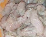 A picture of step 3 of Mongolian Chicken.