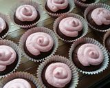 A picture of step 10 of Vickys Chocolate Cherry Cupcakes, GF DF EF SF NF.