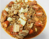 Foto del paso 6 de la receta: Estofado de lentejas con chistorra, chorizo y panceta