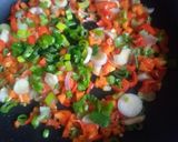 A picture of step 3 of Fish pie fillings.