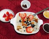 A picture of step 4 of A healthy breakfast with black rice -mung porridge.