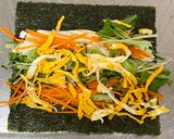 A picture of step 2 of Japanese Nori Wrapping Salad.