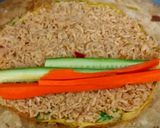 รูปขั้นตอนการทำที่ 7 ของ ซูชิข้าวผัดน้ำพริกไข่ชะอม