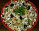 A picture of step 1 of Mike's Mediterranean Chilled Salad.