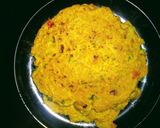 A picture of step 3 of Oats chilla.